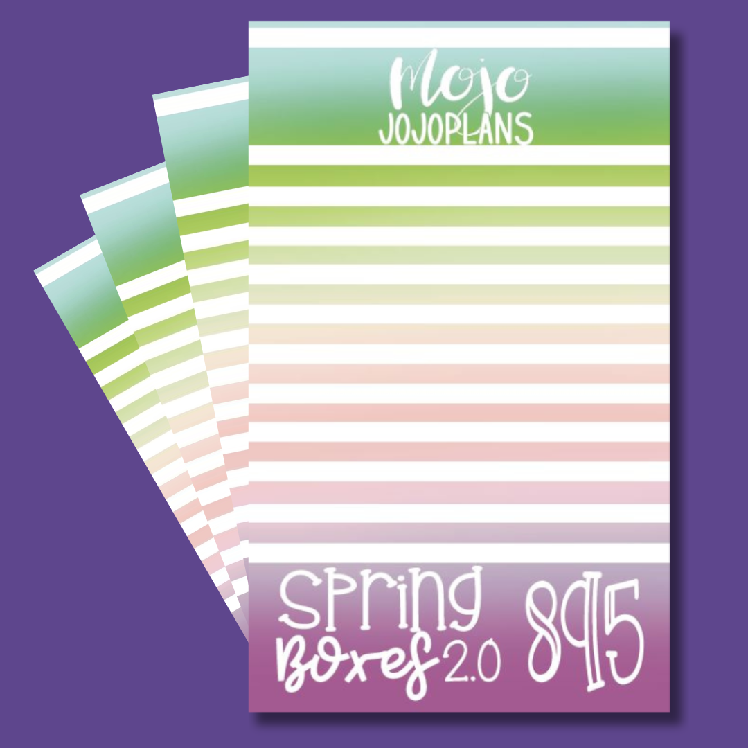 NEW Spring Boxes 2.0 Sticker Book