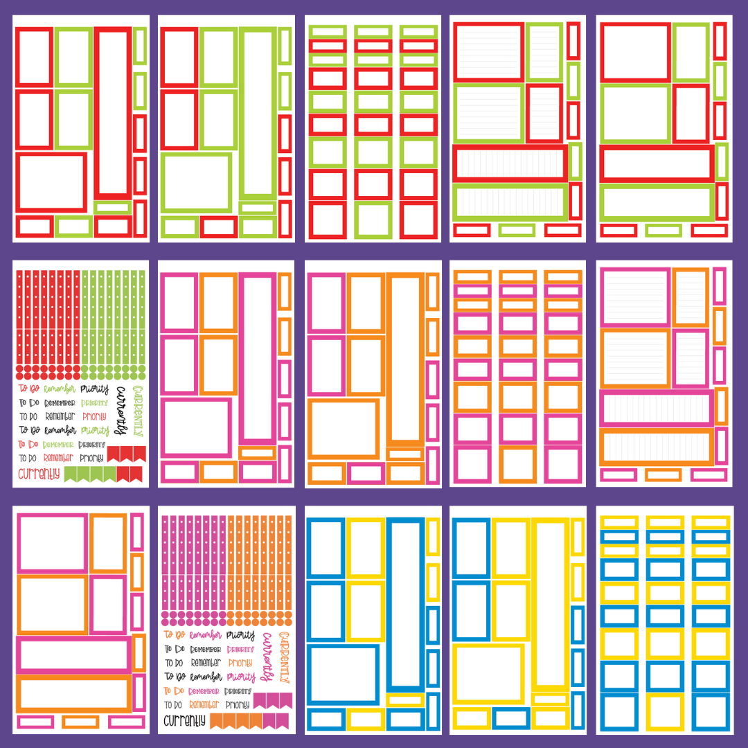 NEW Summer Boxes Sticker Book