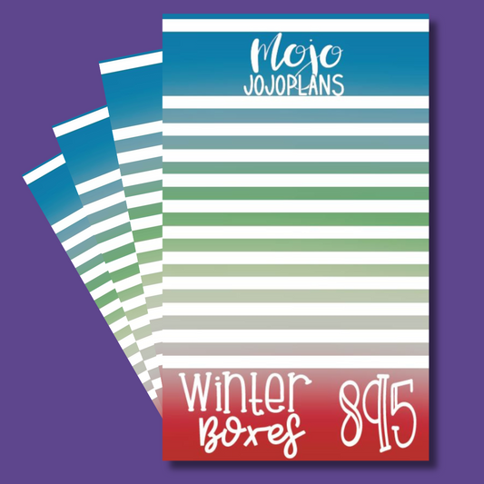 INDIVIDUAL SHEETS Winter Boxes