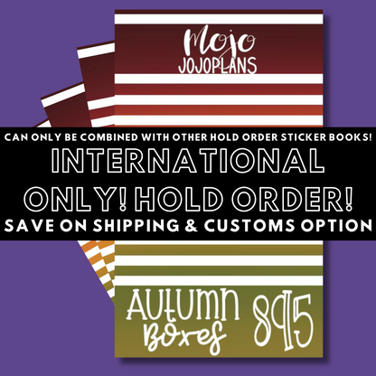 INTERNATIONAL ONLY- Classic Sticker Books Options (No U.S. Orders)