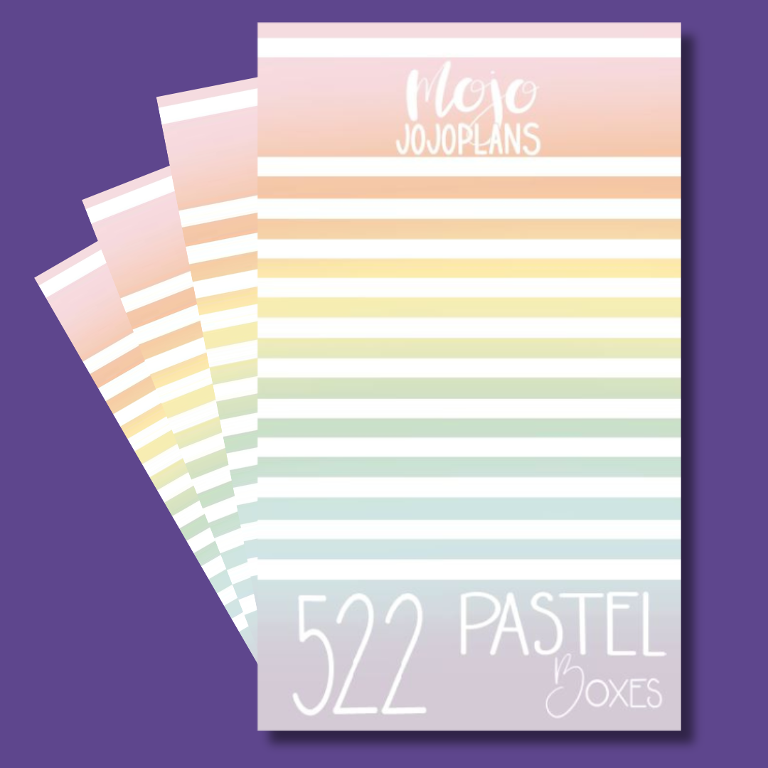 Pastel Boxes Sticker Book