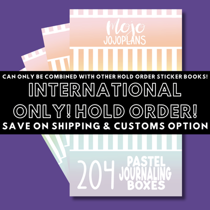 INTERNATIONAL ONLY- Classic Sticker Books Options (No U.S. Orders)