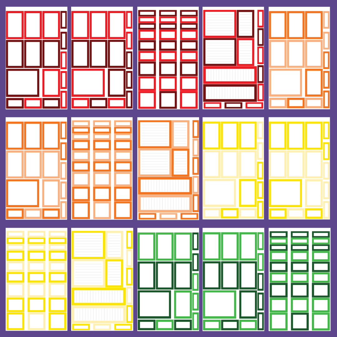 Rainbow Boxes Sticker Book