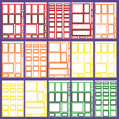 Rainbow Boxes Sticker Book