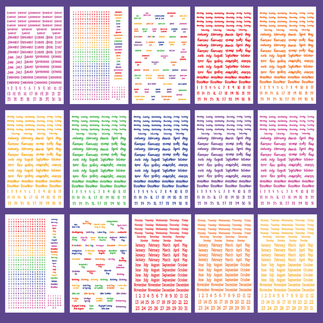 Rainbow Date the Dates