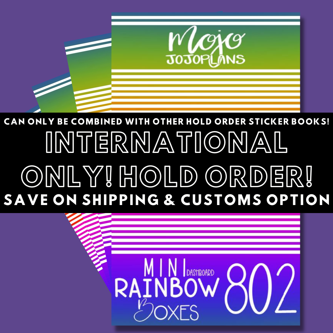 INTERNATIONAL ONLY- Mini Sticker Books Options (No U.S. Orders)