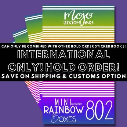 INTERNATIONAL ONLY- Mini Sticker Books Options (No U.S. Orders)