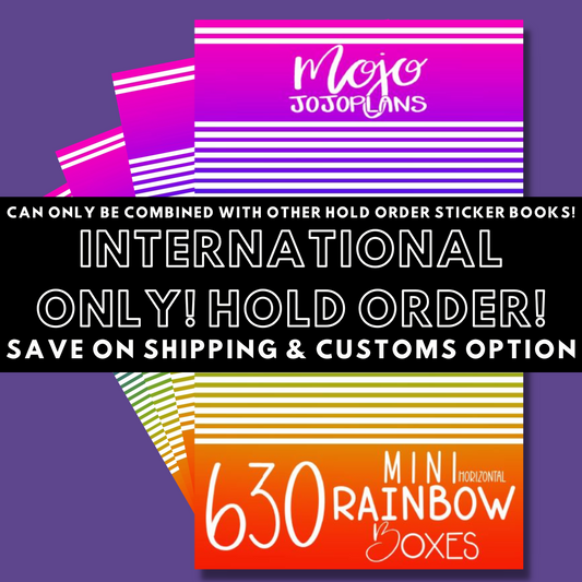 INTERNATIONAL ONLY- Mini Rainbow Horizontal Boxes! Hold Order