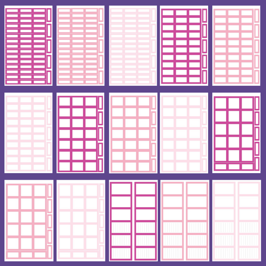 A5 Planner Bean Pink Coil Reusable Sticker Book – Sweet Bean Plans