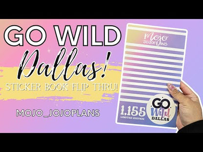 Go Wild-Dallas Sticker Book- Limited Edition