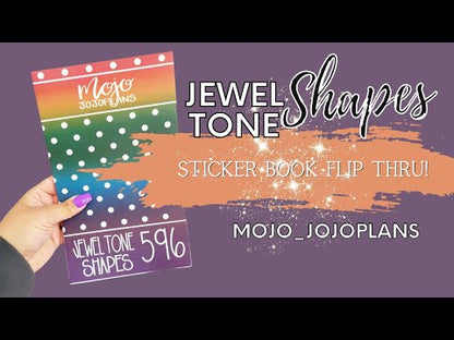 Jewel Tone Shapes Sticker Book