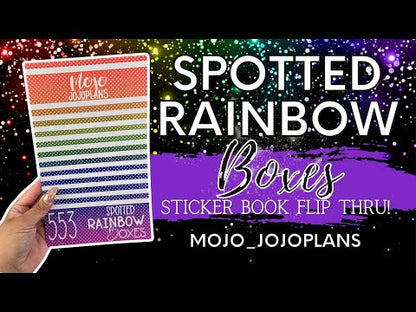 Spotted Rainbow Boxes Sticker Book