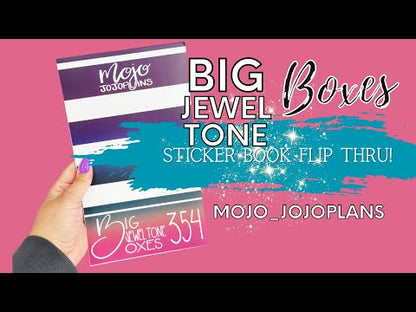 Big Jewel Tone Boxes Sticker Book