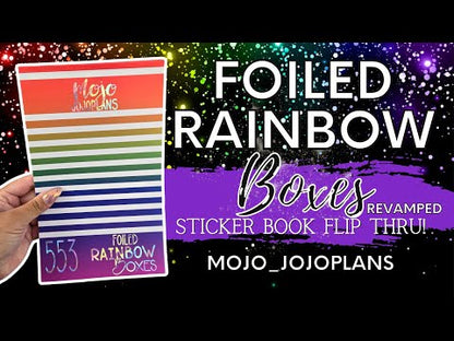 FOIL Rainbow Boxes Sticker Book