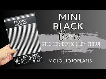 Mini Black Boxes Sticker Book