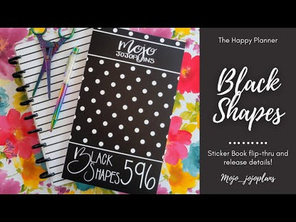 Black Shapes Sticker Book