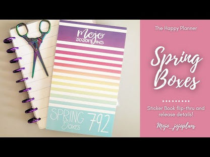 Spring Boxes Sticker Book