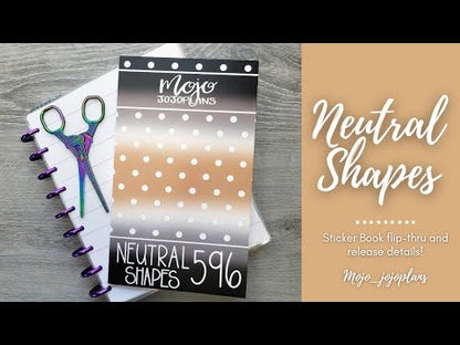 Neutral Shapes Sticker Book