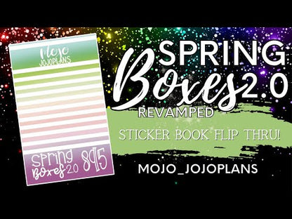 NEW Spring Boxes 2.0 Sticker Book