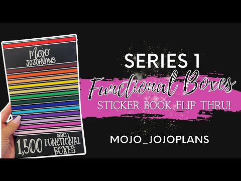 Functional Boxes SERIES 1 Sticker Book – Mojo_JojoPlans