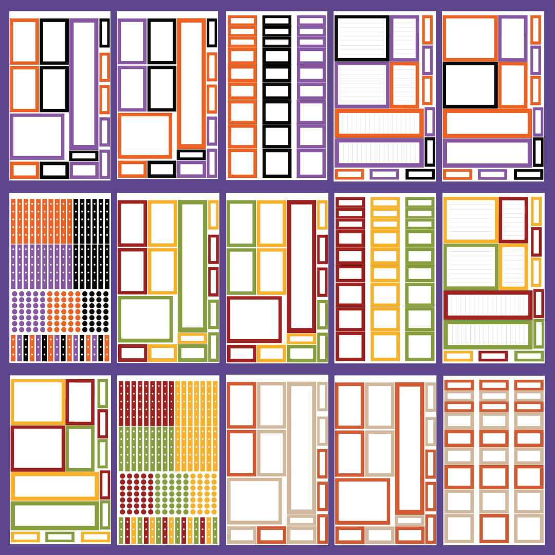 Autumn Boxes 2.0 Sticker Book (Discontinued Version)