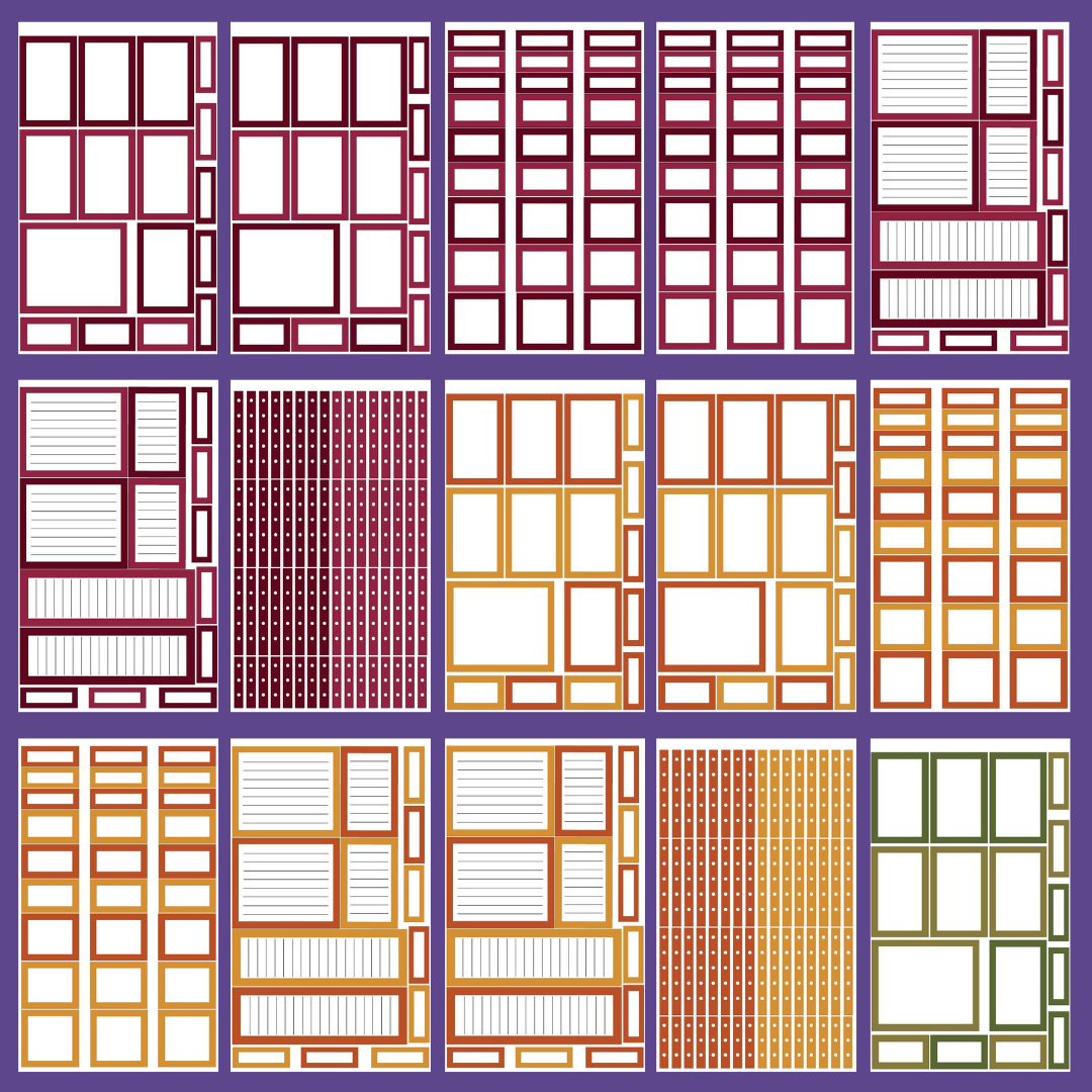 Autumn Boxes Sticker Book (Discontinued Version)