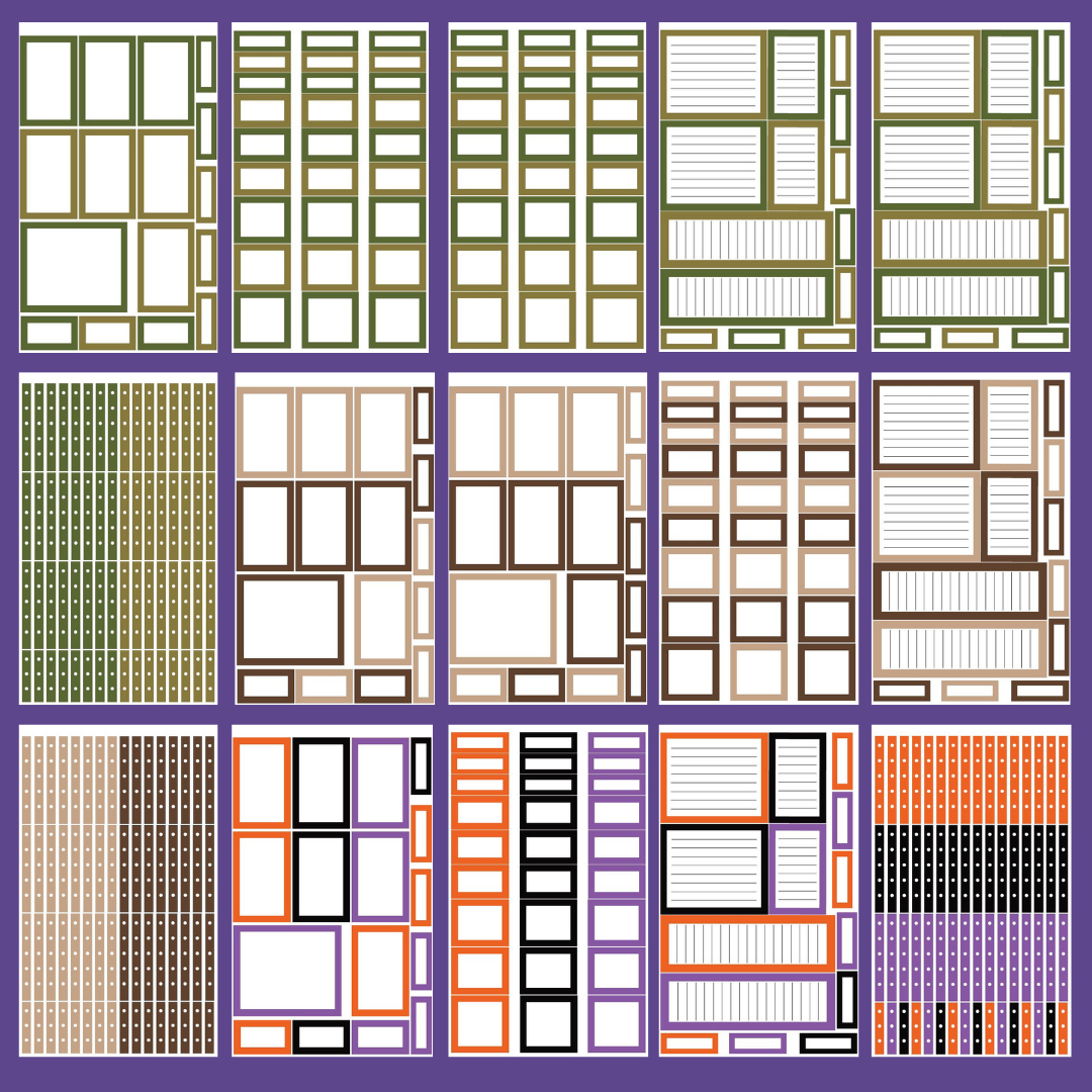 Autumn Boxes Sticker Book (Discontinued Version)