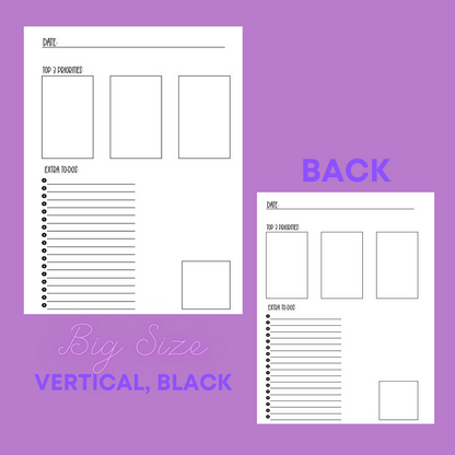 BIG Daily Sheet Printable (Vertical)