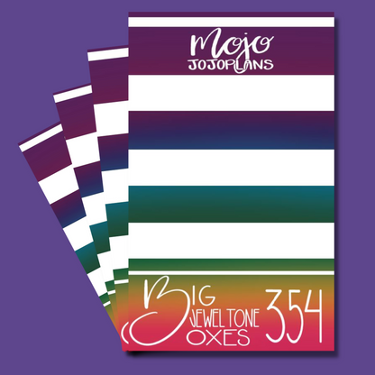 Big Jewel Tone Boxes Sticker Book