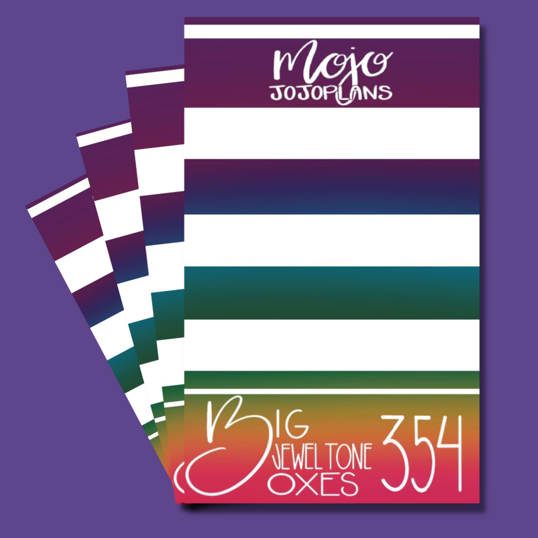 Big Jewel Tone Boxes Sticker Book