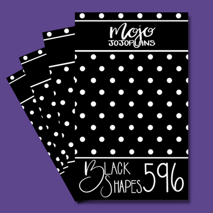 INDIVIDUAL SHEETS Black Shapes