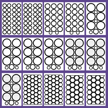 Black Shapes Sticker Book