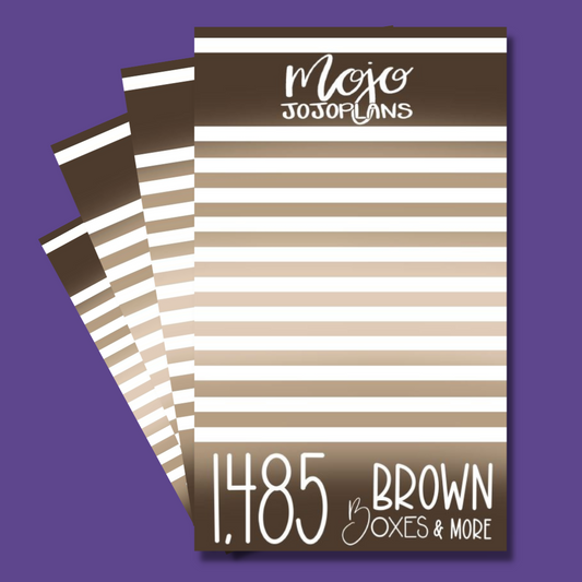 Brown Boxes & More Sticker Book