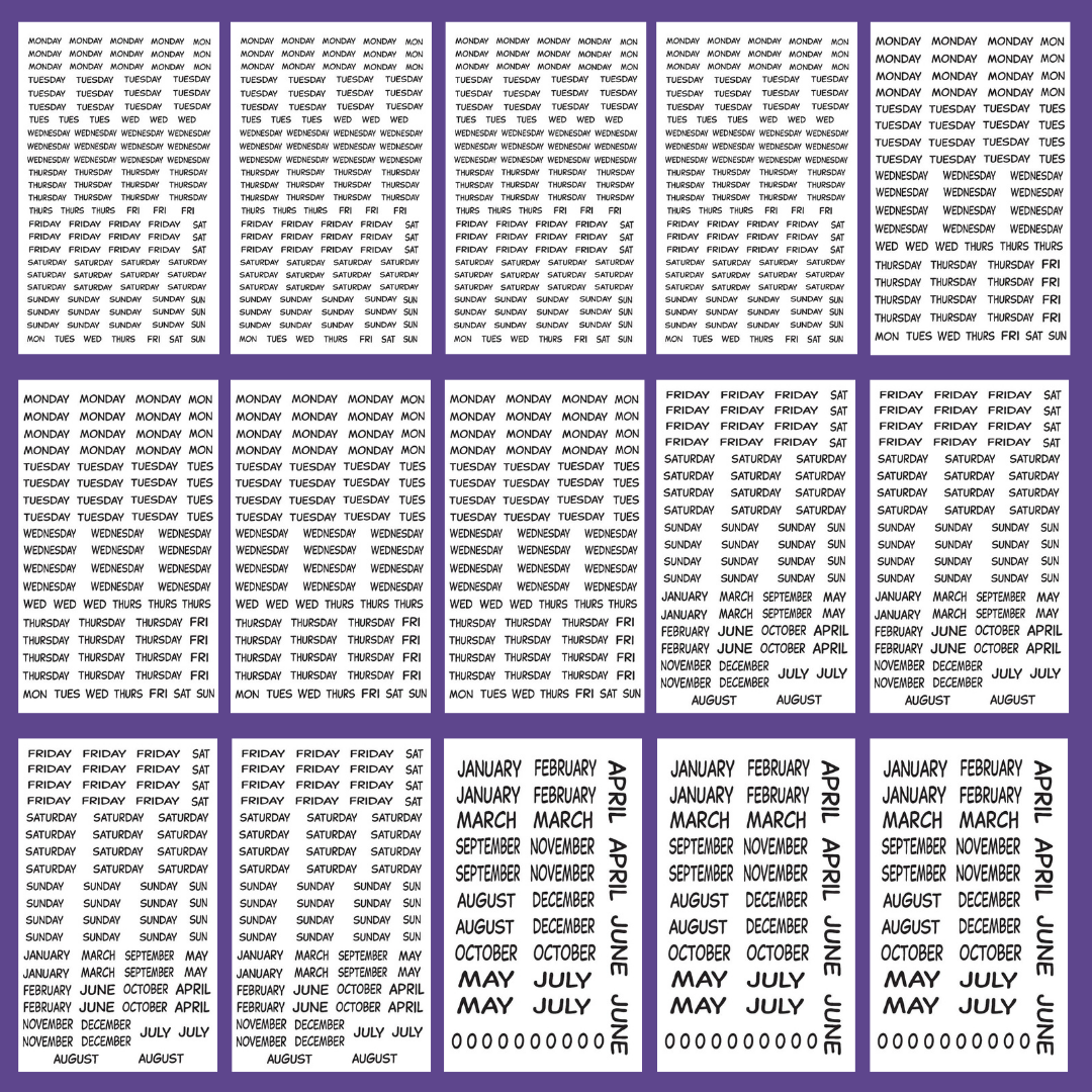 Date It! Sticker Book