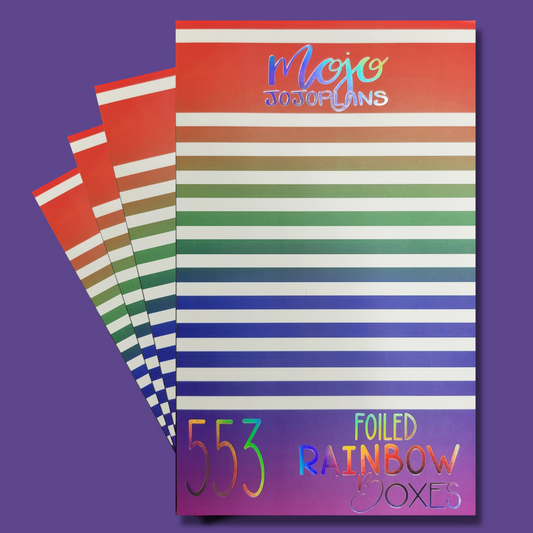 FOIL Rainbow Boxes Sticker Book