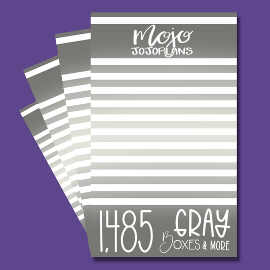 Gray Boxes & More Sticker Book