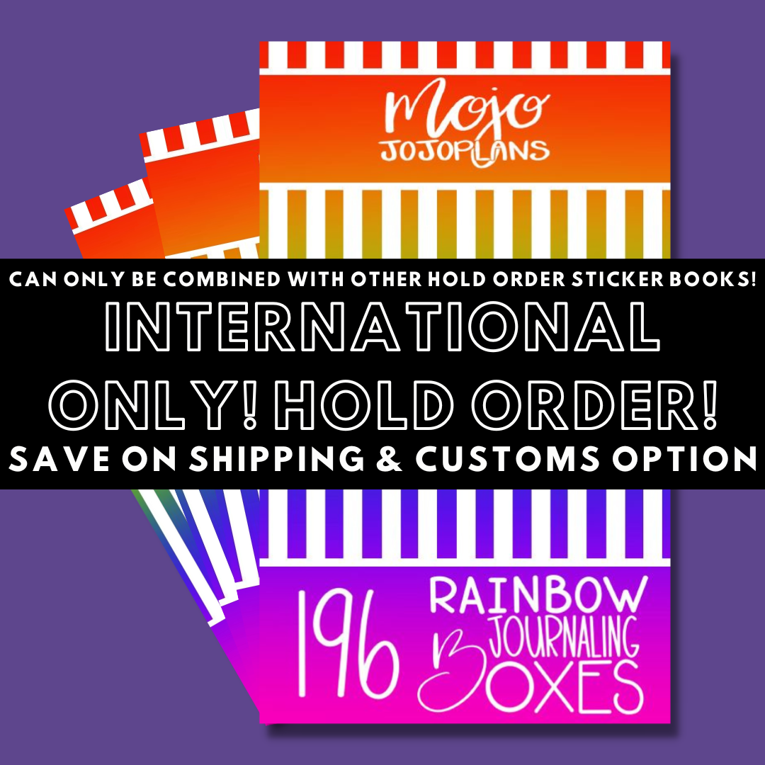INTERNATIONAL ONLY- Rainbow Journaling Boxes! Hold Order
