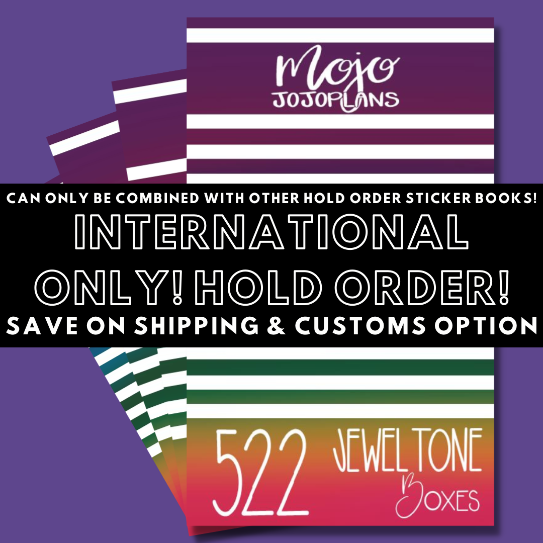 INTERNATIONAL ONLY- Jewel Tone Boxes! Hold Order