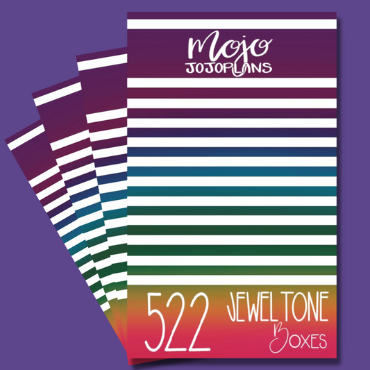 Jewel Tone Boxes Sticker Book