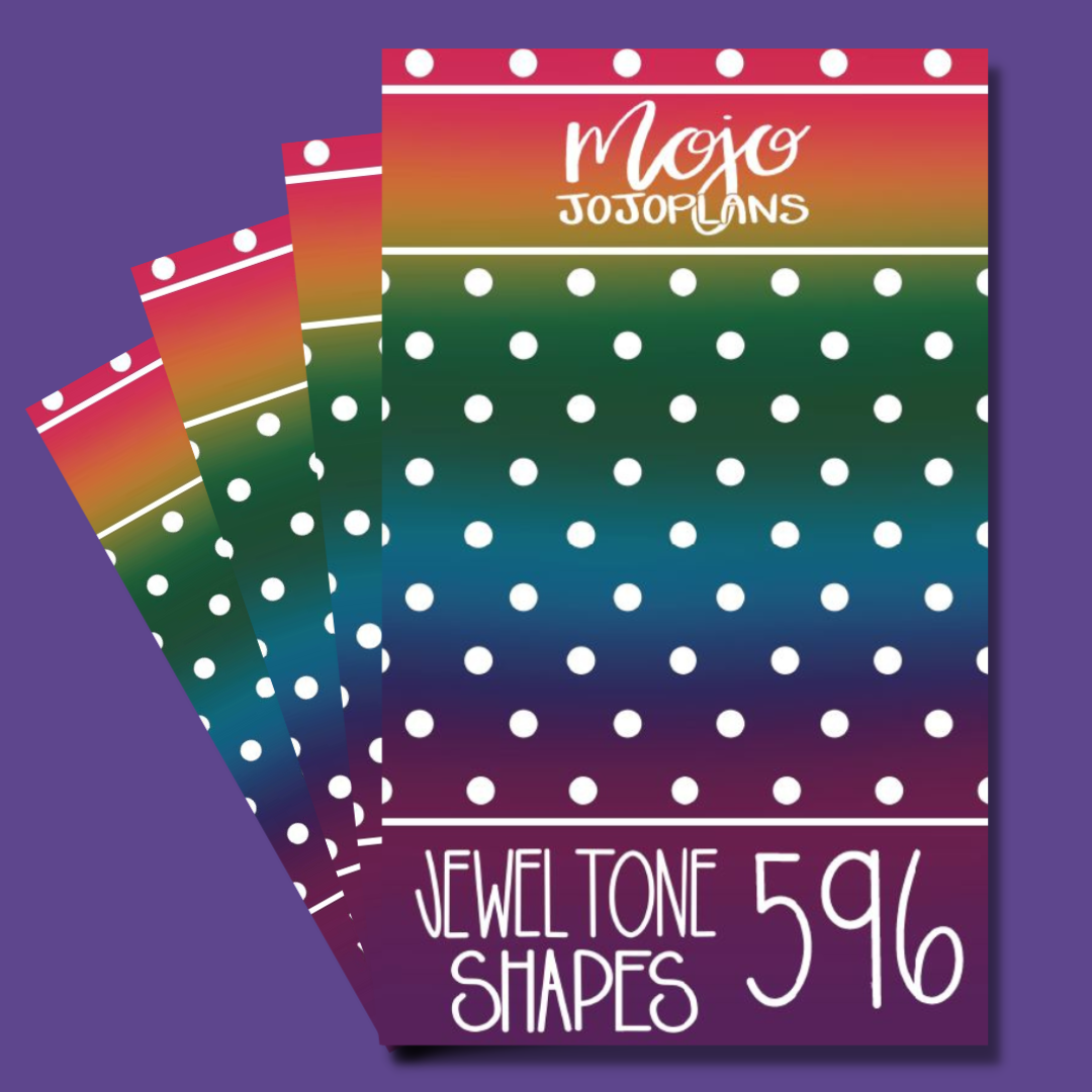 Jewel Tone Shapes Sticker Book