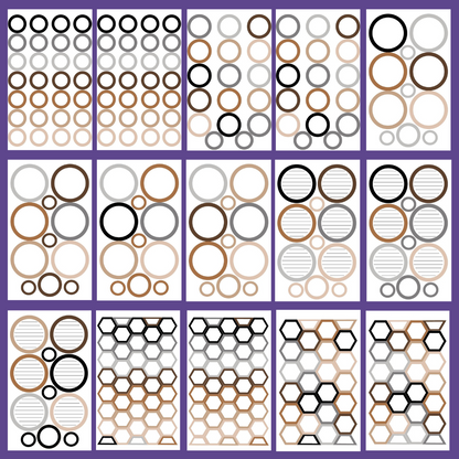 Neutral Shapes Sticker Book