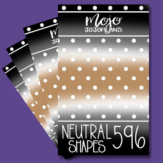 Neutral Shapes Sticker Book