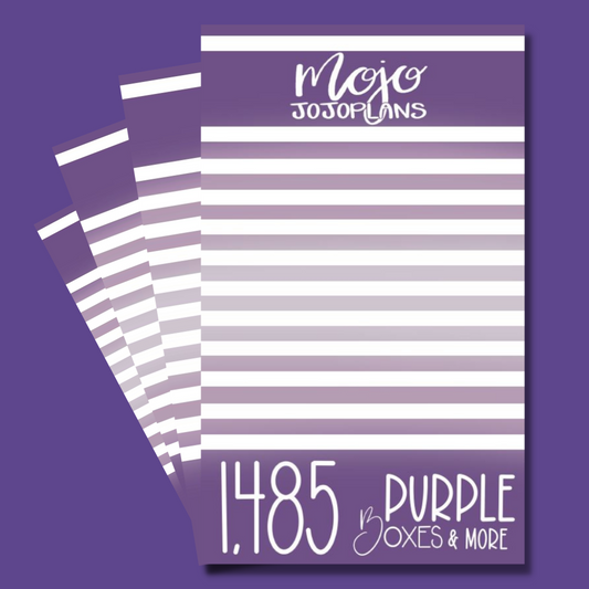 Purple Boxes & More Sticker Book