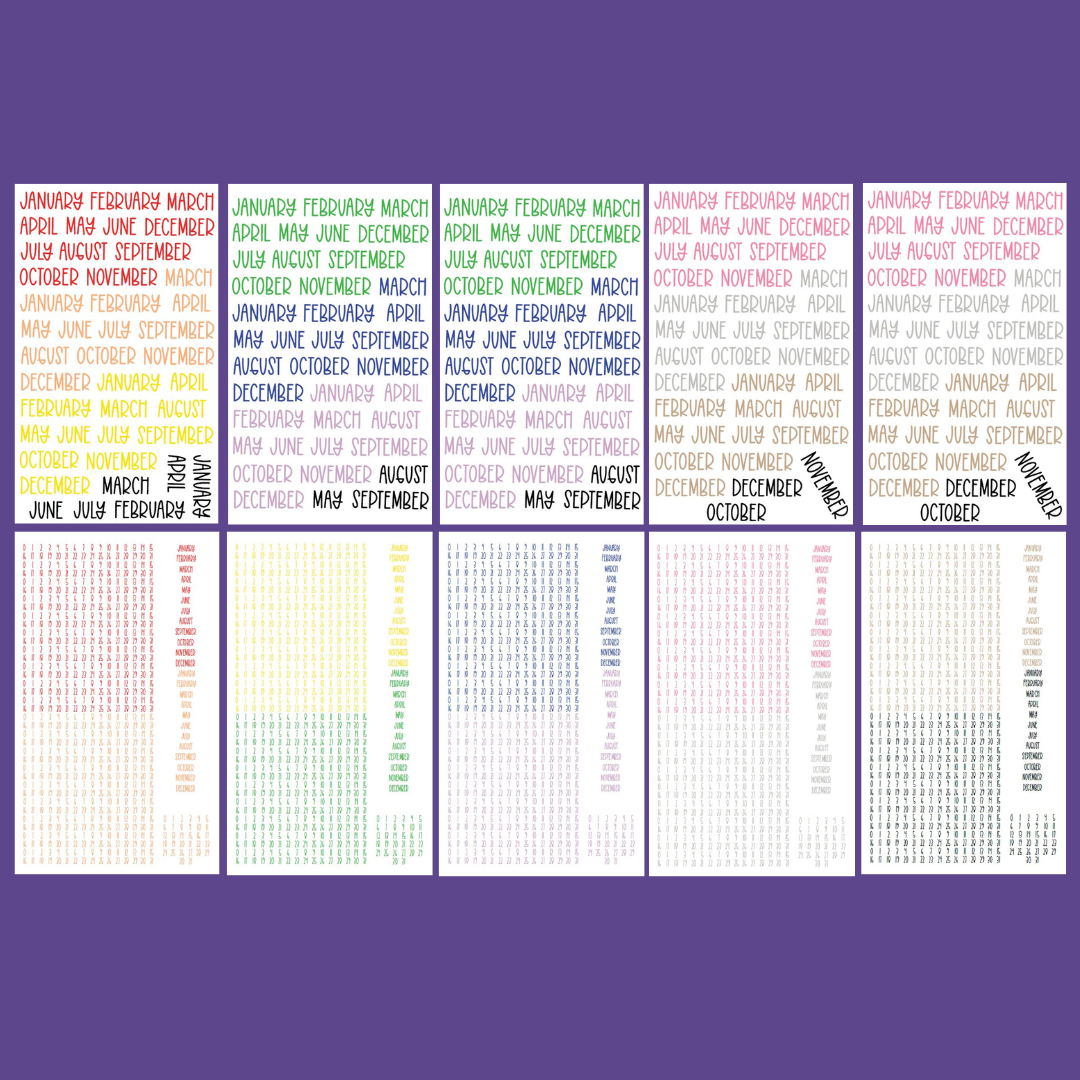 Rainbow Date It! Sticker Book