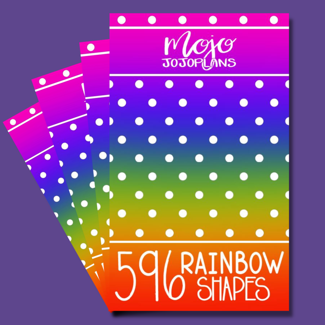 Rainbow Shapes Sticker Book