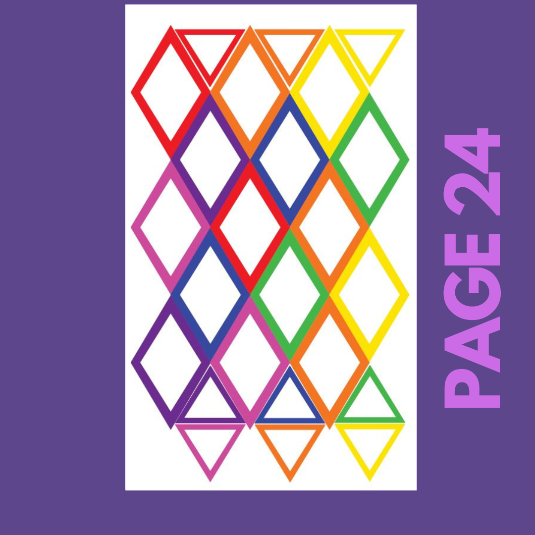 INDIVIDUAL SHEETS Rainbow Shapes