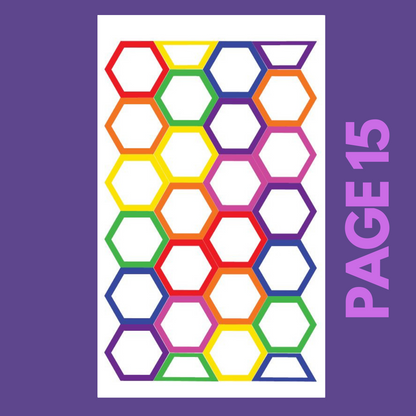 INDIVIDUAL SHEETS Rainbow Shapes