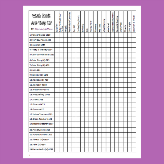 What Book Are They In? Printable -WITHOUT Cut Lines