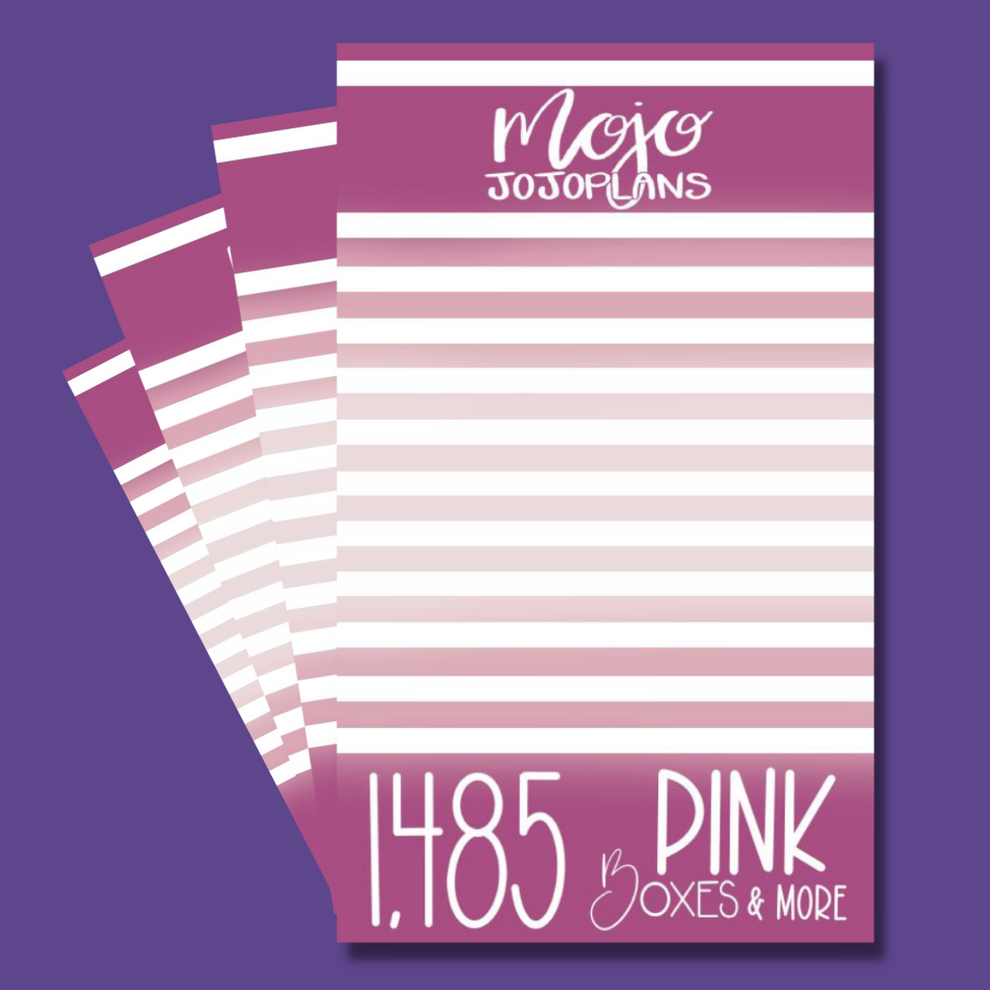 Pink Boxes & More Sticker Book – Mojo_JojoPlans